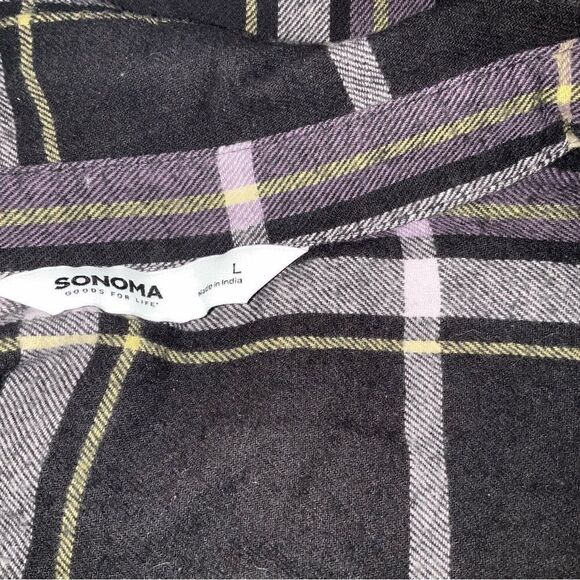 Button Up Flannel Shirt.Sonoma. NWT - Picture 4 of 6